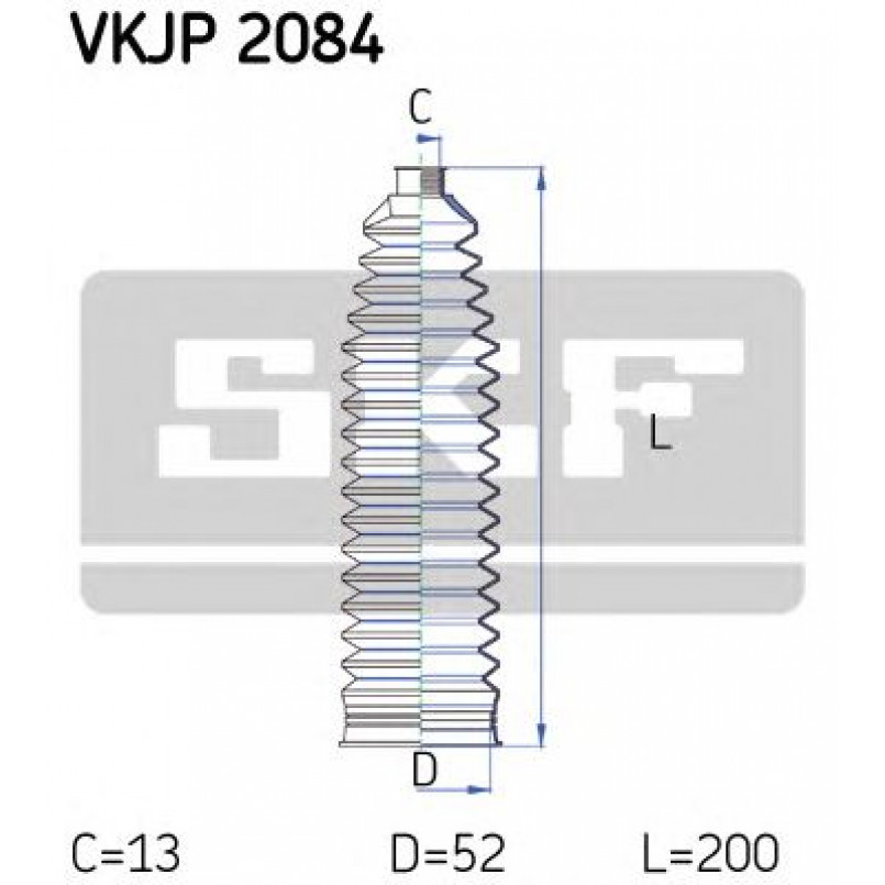VKJP 2084 SKF - Пильовик привідного валу